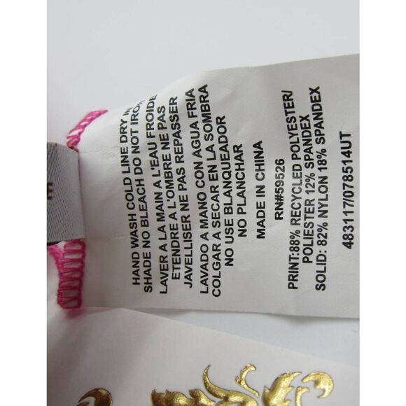 Becca by Rebecca Women’s Virtue Farah Reversible Triangle Bikini Top In Multi - Picture 6 of 6